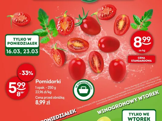 Pomidorki promocja w Żabka