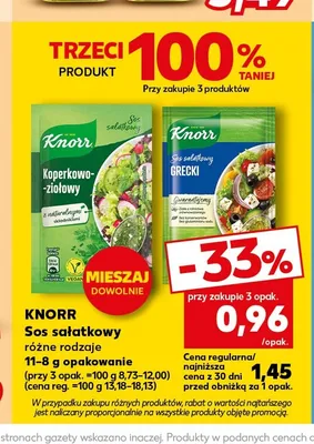 Sos sałatkowy Grecki Knorr promocja w Kaufland
