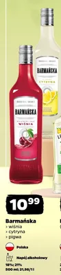 Napój alkoholowy Barmańska wiśnia promocja w Netto