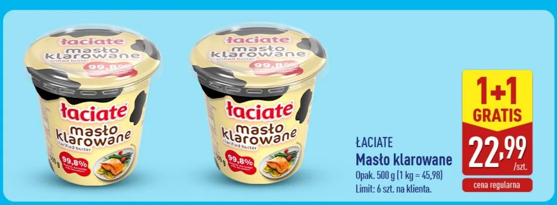 Masło klarowane promocja w Aldi