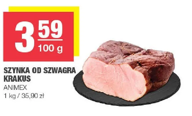 Szynka od szwagra Krakus Animex promocja w SPAR