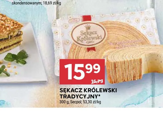 Sękacz królewski tradycyjny promocja w Stokrotka