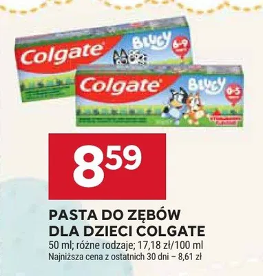 Pasta do zębów dla dzieci COLGATE promocja w Stokrotka