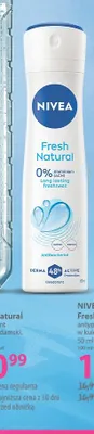 Dezodorant damski w sprayu Nivea Fresh Natural promocja w Hebe