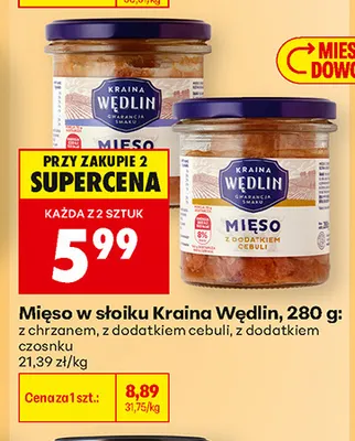 Mięso w słoiku z chrzanem Kraina Wędlin 280 g promocja w Biedronka