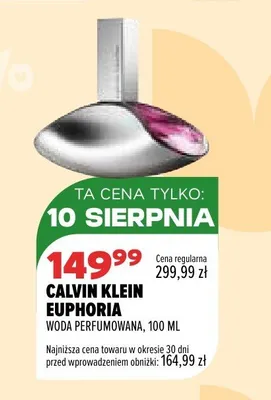 Woda perfumowana damska Calvin Klein Euphoria promocja w Drogerie Natura