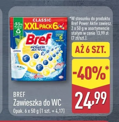 Zawieszka do WC BREF promocja w Aldi