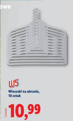 Wieszaki na ubrania, 10 szt. promocja w Lidl