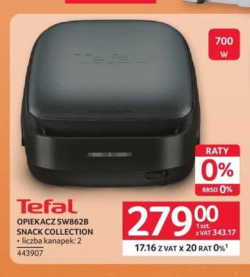 Opiekacz SW862B Snack Collection Tefal promocja w Selgros