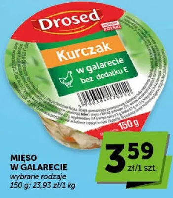 Mięso w galarecie Drosed kurczak bez dodatku E promocja w Euro Sklep