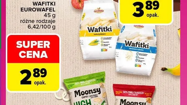 Pieczywo dietetyczne Wafitki kukurydziane Eurowafel promocja w Carrefour Market