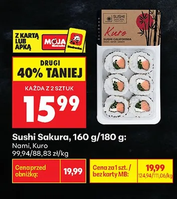 Sushi Sakura Nami promocja w Biedronka