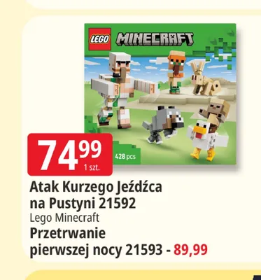 Klocki Lego Minecraft Przetrwanie pierwszej nocy 21593 promocja w Leclerc