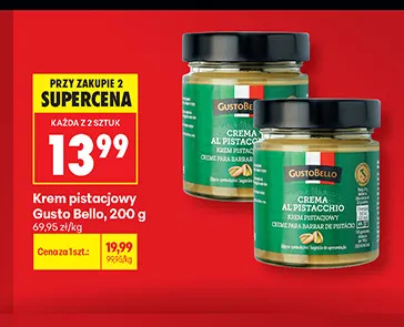 Krem pistacjowy Gusto Bello promocja w Biedronka