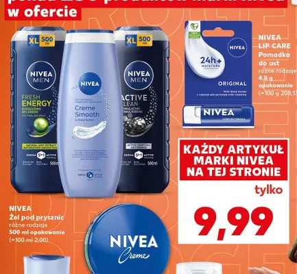 Nivea Żel pod prysznic promocja w Kaufland