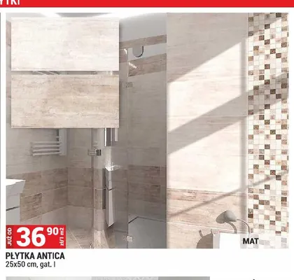 Płytka Antica 25x50 cm promocja w Merkury Market