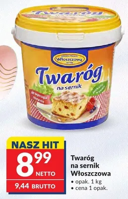 Twaróg Twaróg na sernik Włoszczowa promocja w Makro