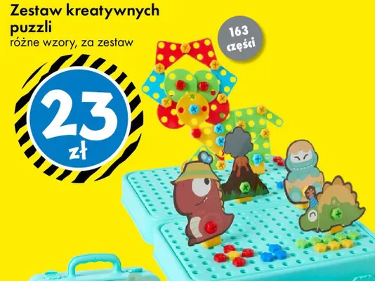 Zestaw kreatywnych puzzli promocja w Tedi