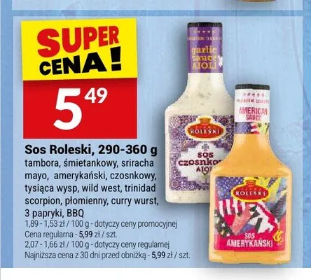 Sos BBQ Roleski promocja w Twój Market