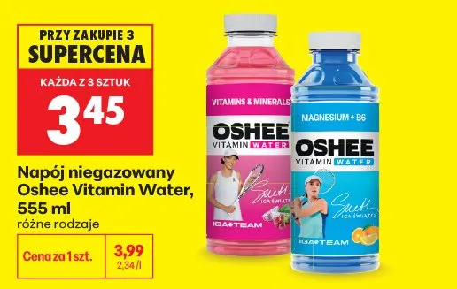 Napój niegazowany Oshee Vitamin Water Vitamins & Minerals promocja w Biedronka