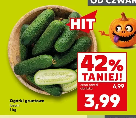 Ogórki gruntowe promocja w Kaufland