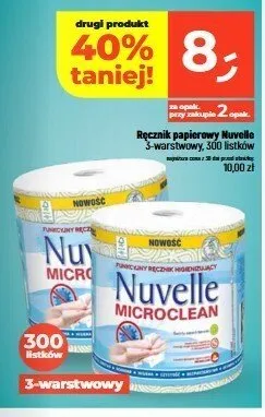 Ręcznik papierowy Nuvelle Microclean 3-warstwowy promocja w Dealz