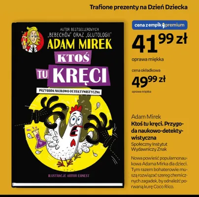 Książka Ktoś tu kręci. Przygoda naukowo-detektywistyczna Adam Mirek oprawa miękka promocja w Empik