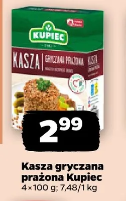 Kasza gryczana prażona Kupiec promocja w Netto