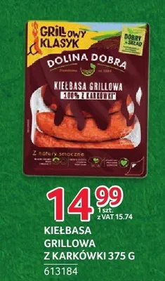 Kiełbasa grillowa z karkówki Dolina Dobra promocja w Selgros