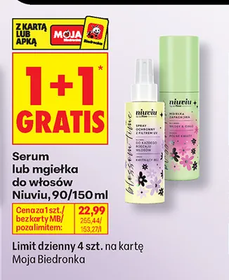 Serum do włosów Niuviu promocja w Biedronka