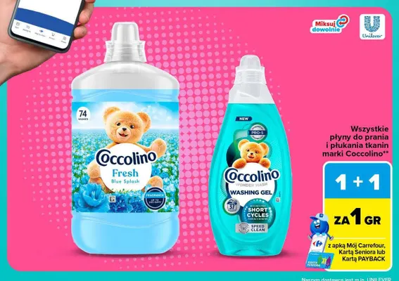 Żel do prania Coccolino Wonder Wash promocja w Carrefour Market
