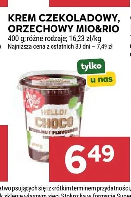 Krem czekoladowy Mio&Rio promocja w Stokrotka