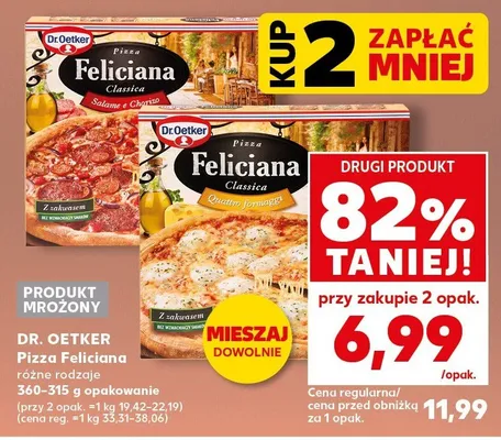 Pizza Feliciana różne rodzaje promocja w Kaufland