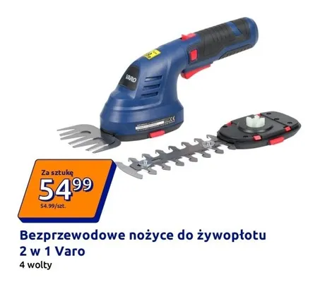 Bezprzewodowe nożyce do żywopłotu 2 w 1 promocja w Action