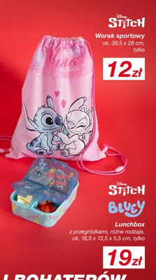 Worek sportowy Stitch promocja w KiK