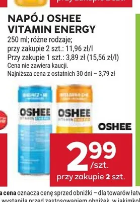 Napój Oshee Vitamin Energy Magnez i Witaminy promocja w Stokrotka