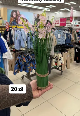 Sztuczne kwiaty wiosenne z motylkiem promocja w Pepco