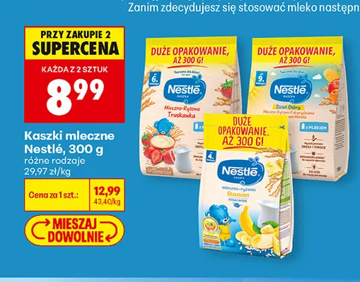 Kaszka mleczna Nestlé morela promocja w Biedronka
