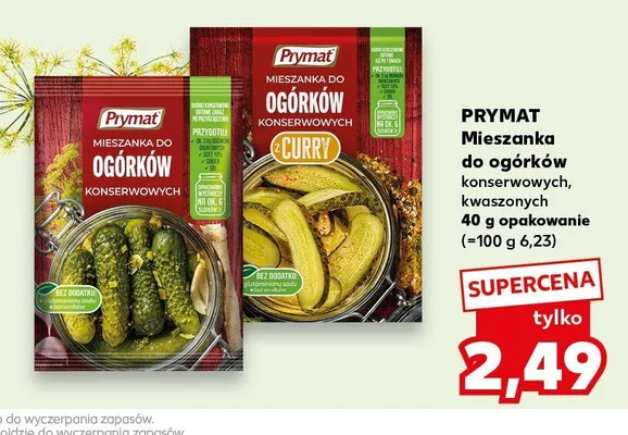 Mieszanka do ogórków konserwowych Prymat promocja w Kaufland