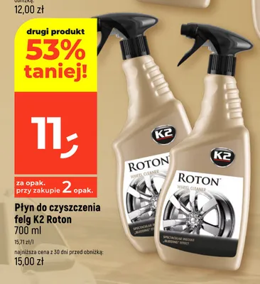 Płyn do czyszczenia felg K2 Roton promocja w Dealz