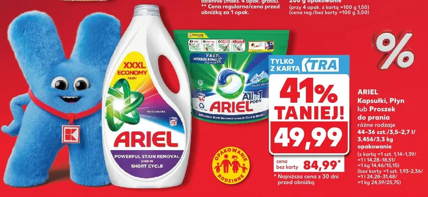 Kapsułki, płyn lub proszek do prania różne rodzaje promocja w Kaufland