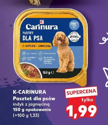 Pasztet dla psów indyk z jagnięciną 150g  promocja w Kaufland