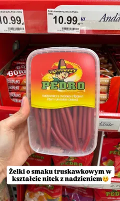 Żelki strawberry pencils promocja w Dino