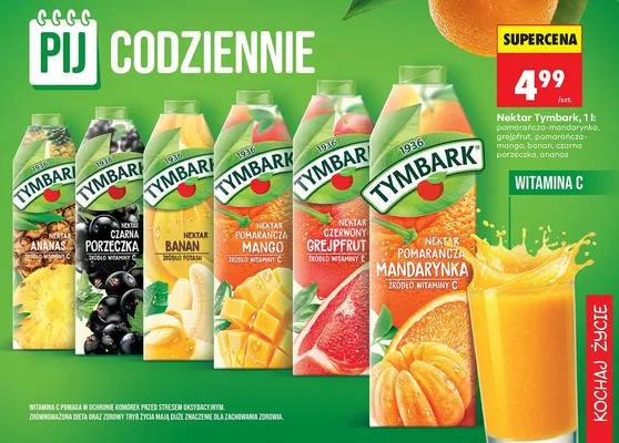 Nektar czarna porzeczka promocja w Biedronka