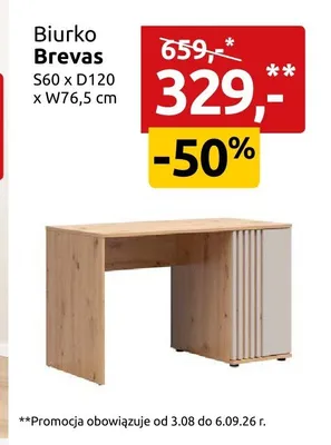 Biurko Brevas promocja w Black Red White