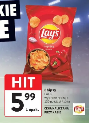 Chipsy Lay's Paprika promocja w Intermarche
