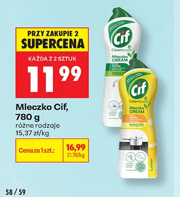 Mleczko Cif promocja w Biedronka