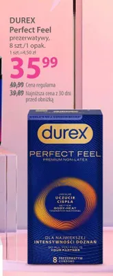 Prezerwatywy Durex Perfect Feel promocja w Hebe
