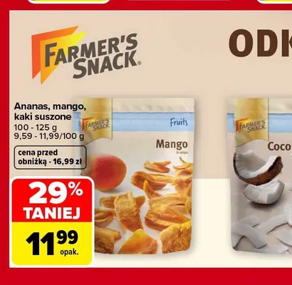 Kaki suszone Farmer's Snack promocja w Carrefour