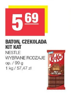 Baton, czekolada Kit Kat Nestle promocja w SPAR